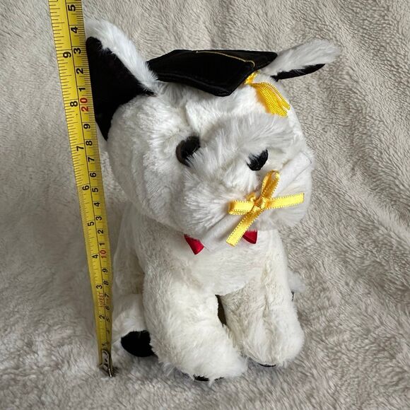 Aurora Jacques French Bulldog Graduation Dog Plush 9” Stuffed Animal Toy Diploma - Picture 6 of 6